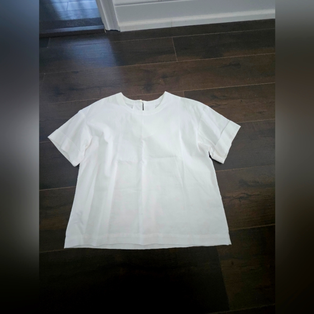 J.crew White Short Sleeve Top